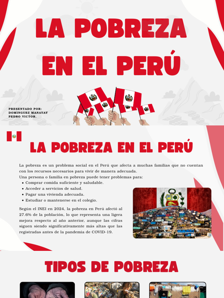 Pobreza en Perú: Causas y Consecuencias | PDF | Pobreza | Pobreza e ...