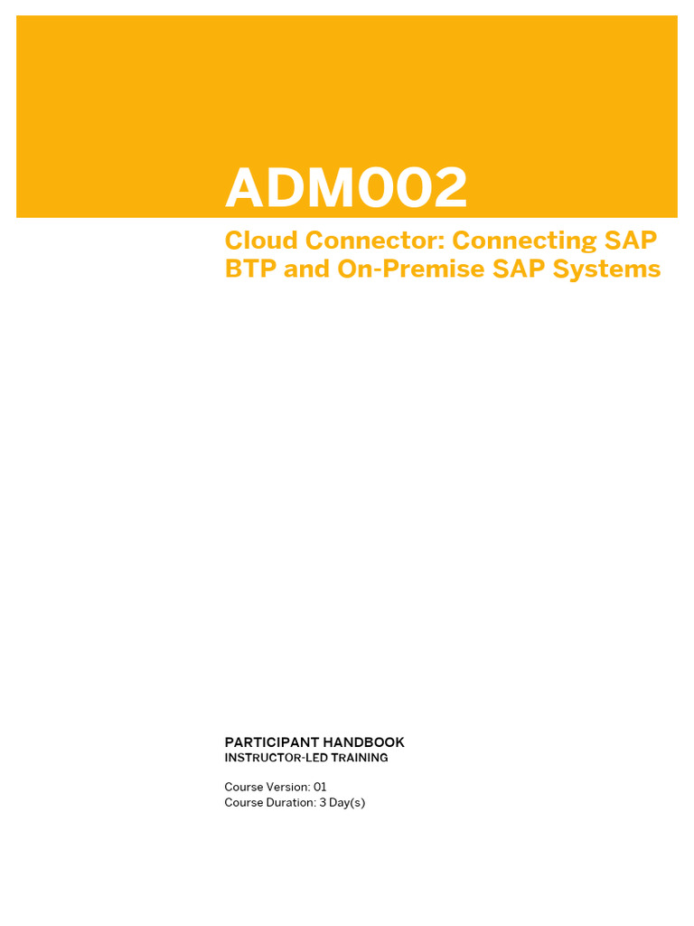 SAP Cloud Connector Training Guide | PDF | Cloud Computing | Public Key ...
