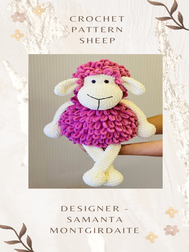 Crochet Sheep Pattern by Samanta Montgirdaite | PDF | Crochet | Knitting