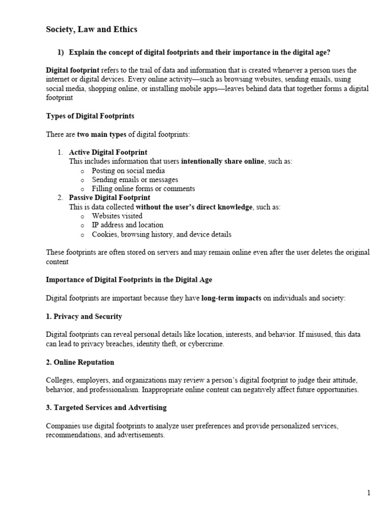 Understanding Digital Footprints and Netiquette | PDF | Malware ...