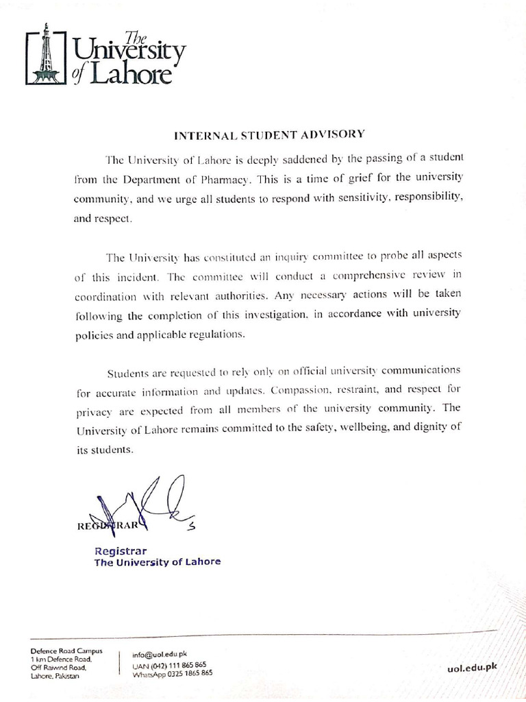 Internal Student Advisory | PDF