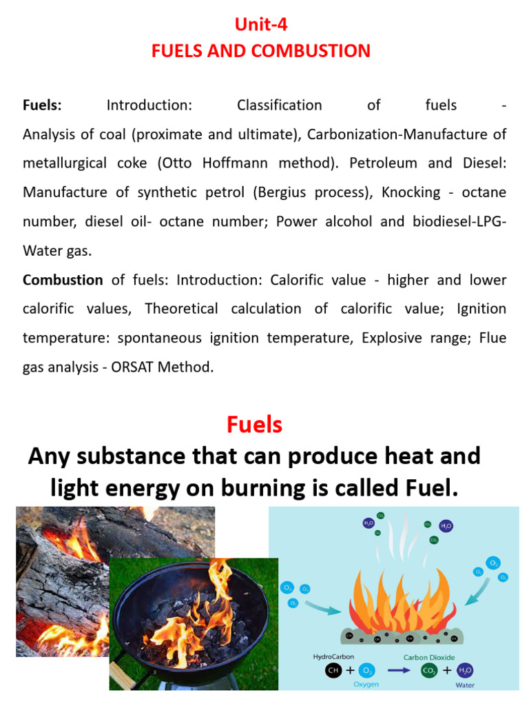 Comprehensive Guide to Fuels and Combustion | PDF | Gasoline | Coal