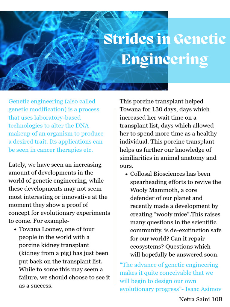 Advances in Genetic Engineering | PDF