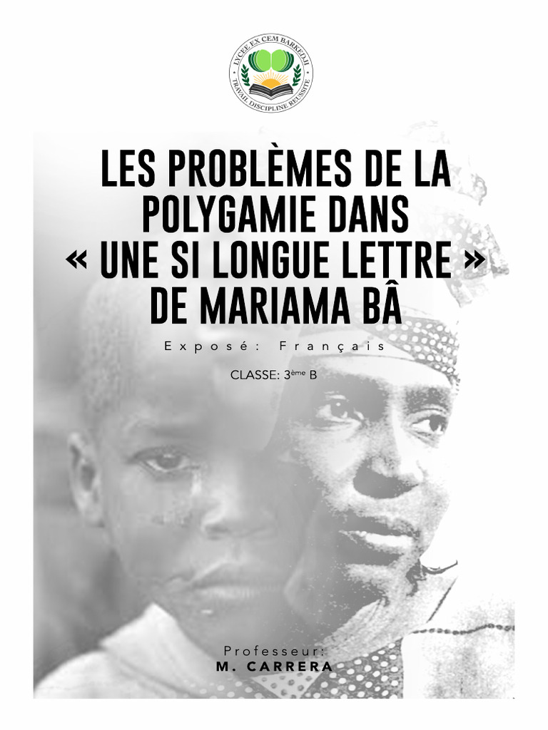 Problèmes de polygamie dans Mariama Bâ | PDF