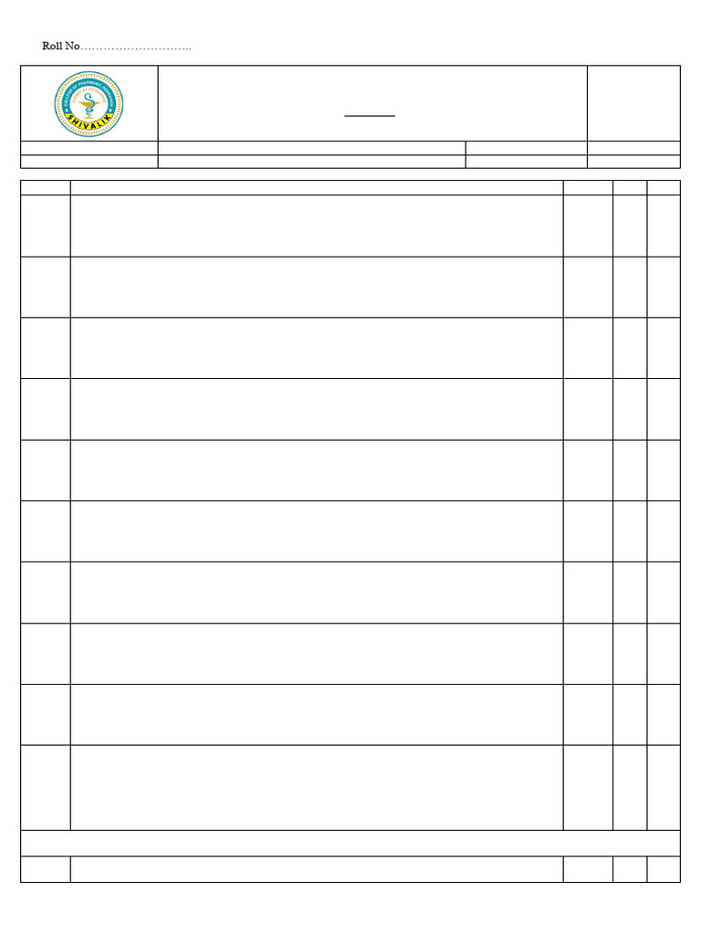 Sessional 2 Answer Key | PDF | Tablet (Pharmacy)