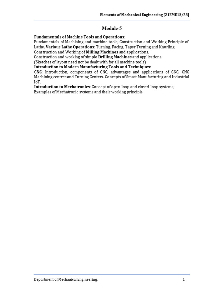 Machine Tools and Operations Overview | PDF | Drill | Drilling
