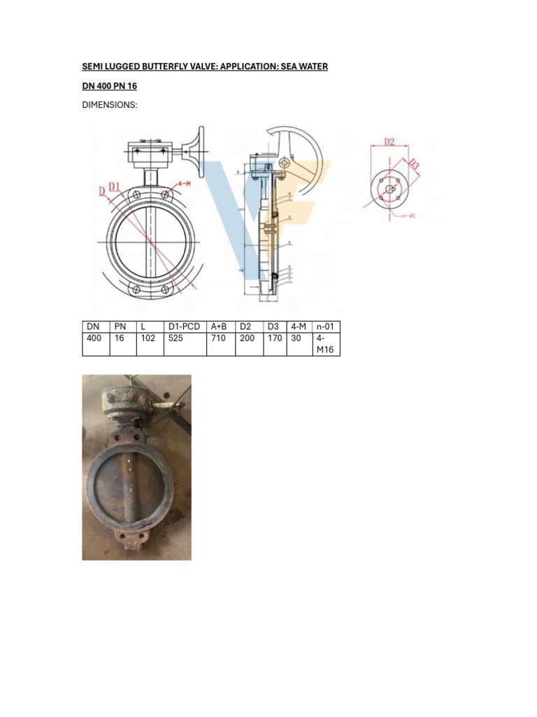 2) Fifi Discharge Valve - Semi Lugged Butterfly Valve | PDF