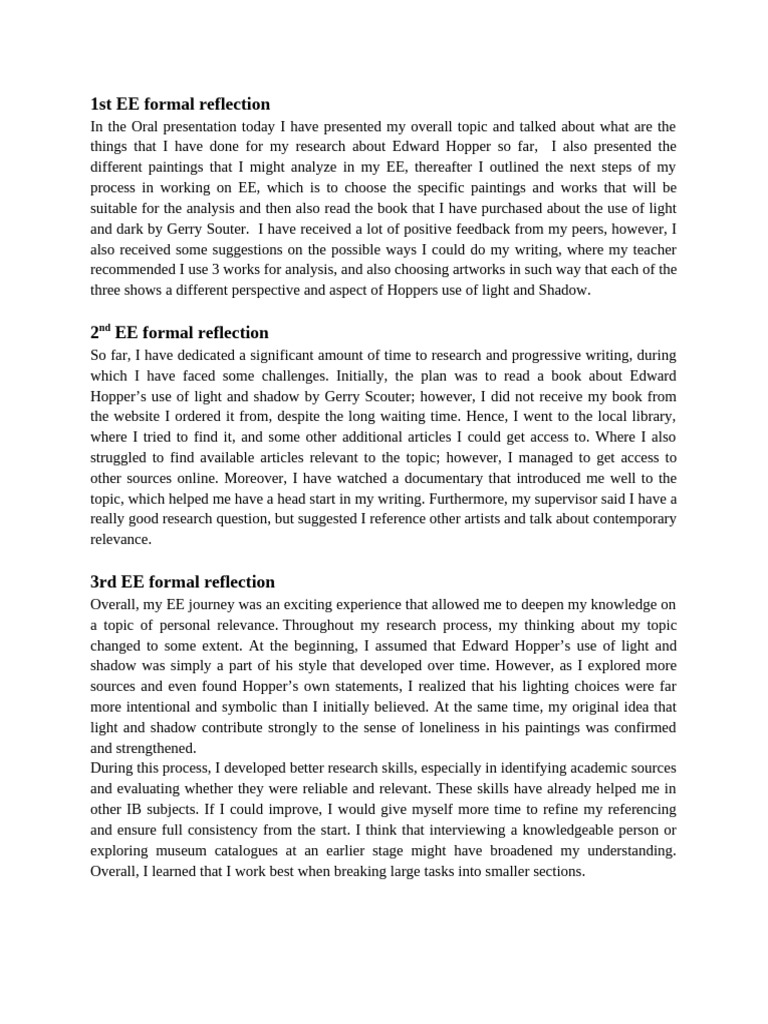 3rd Reflection | PDF | Cognition | Learning