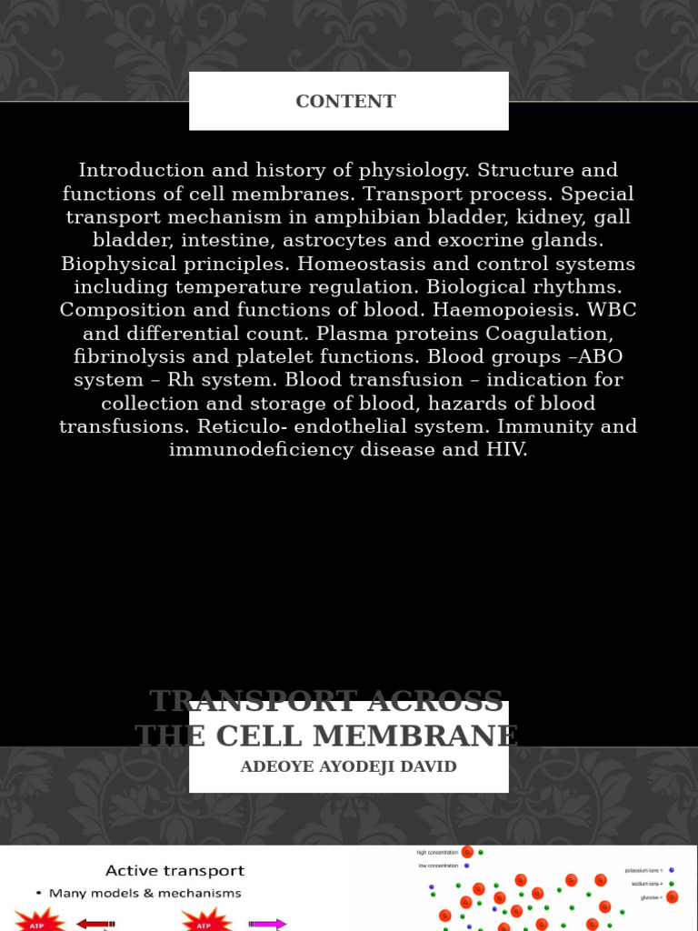 Cell Membrane Transport Mechanisms Explained | PDF | Cell Membrane ...