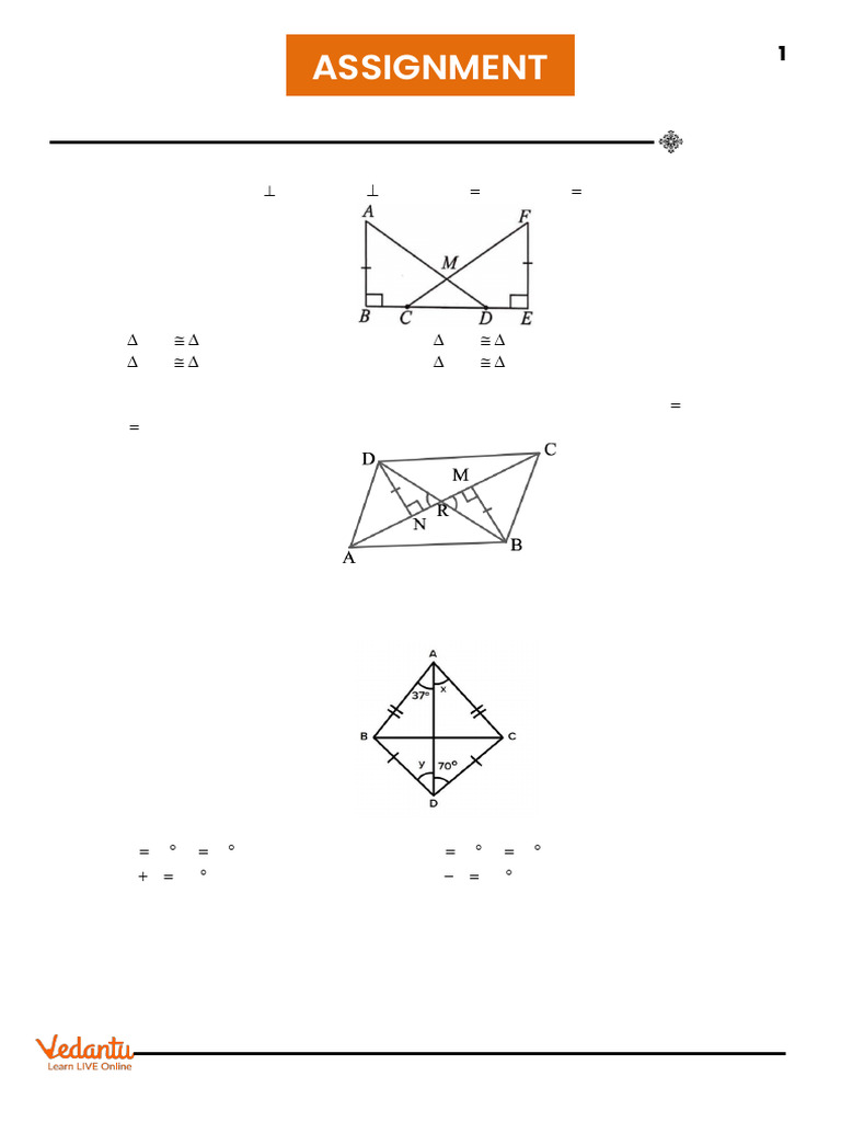 Geometry Congruence Problems and Solutions | PDF | Triangle Geometry ...