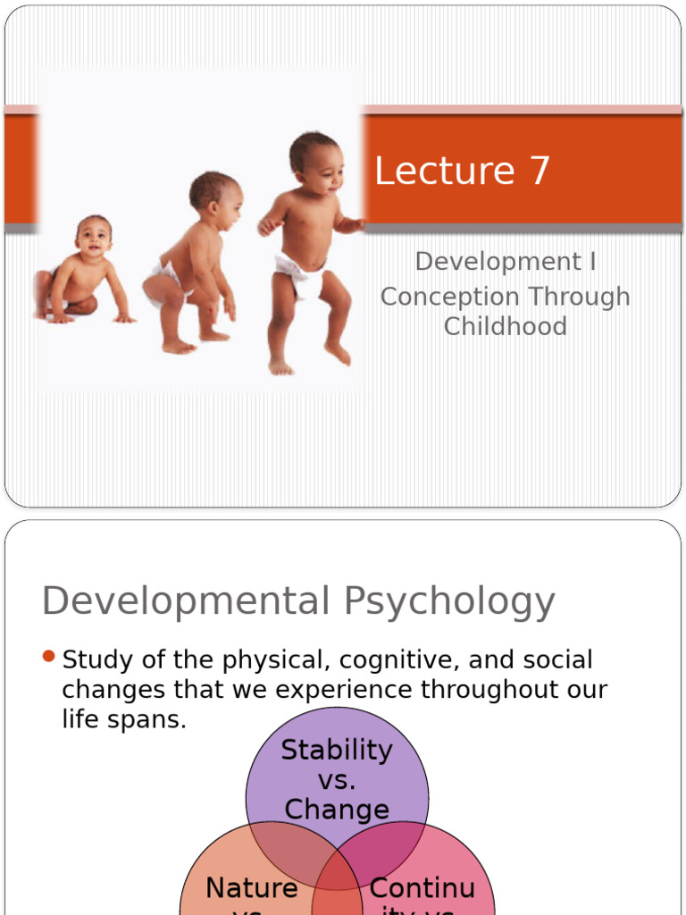 Developmental Psychology: Conception to Childhood | PDF | Prenatal ...