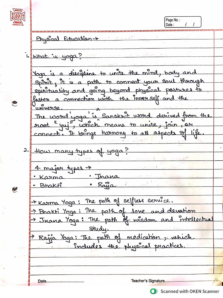 Physical Education Notes | PDF