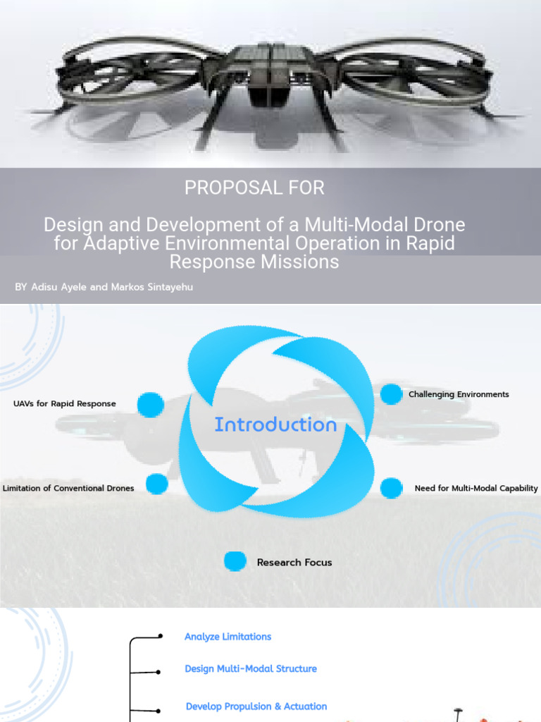 Multi-Modal Drone Design Proposal | PDF | Unmanned Aerial Vehicle ...