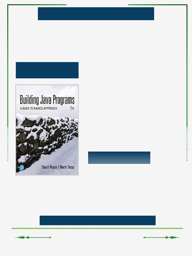 (eBook PDF) Building Java Programs: A Back to Basics Approach 5th ...