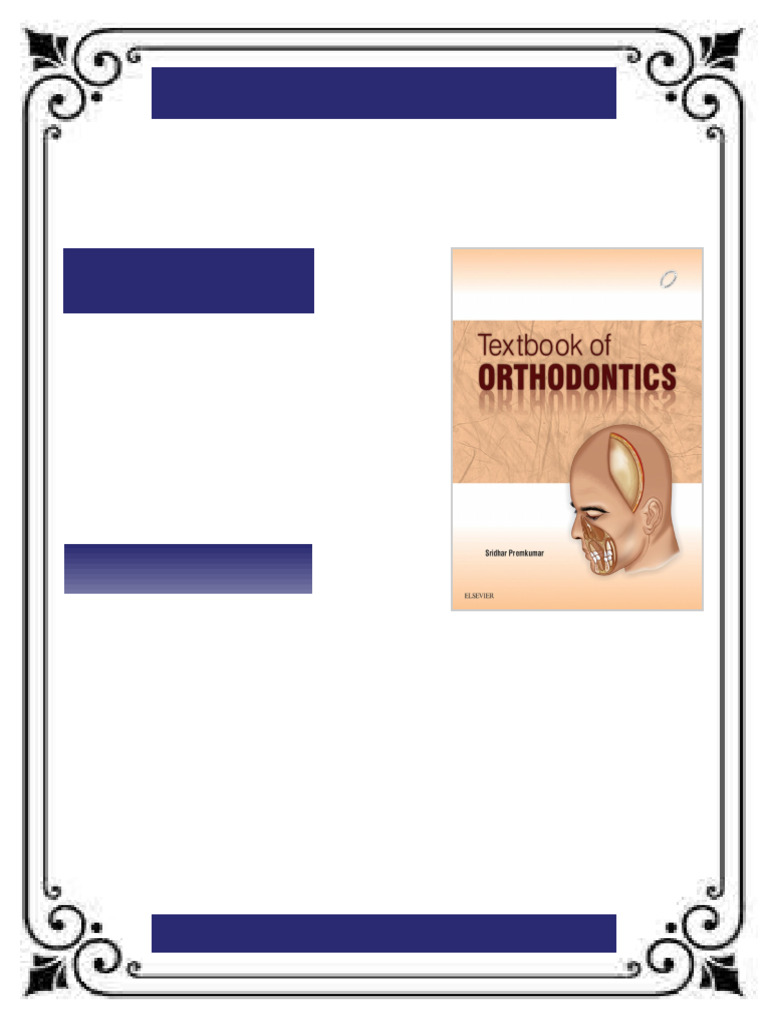 TEXTBOOK OF ORTHODONTICS Sridhar Premkumar Bds Mds ebook cloud reading ...