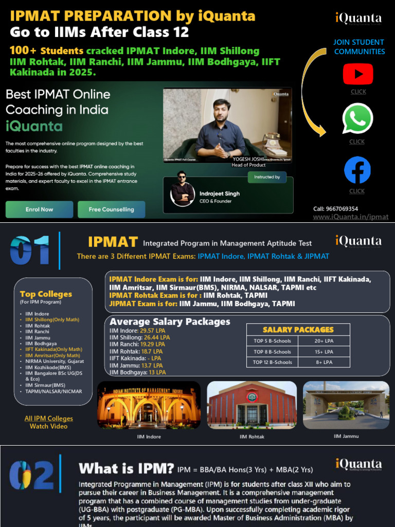 IPMAT Preparation Guide for 2026 | PDF | Geometry | Area
