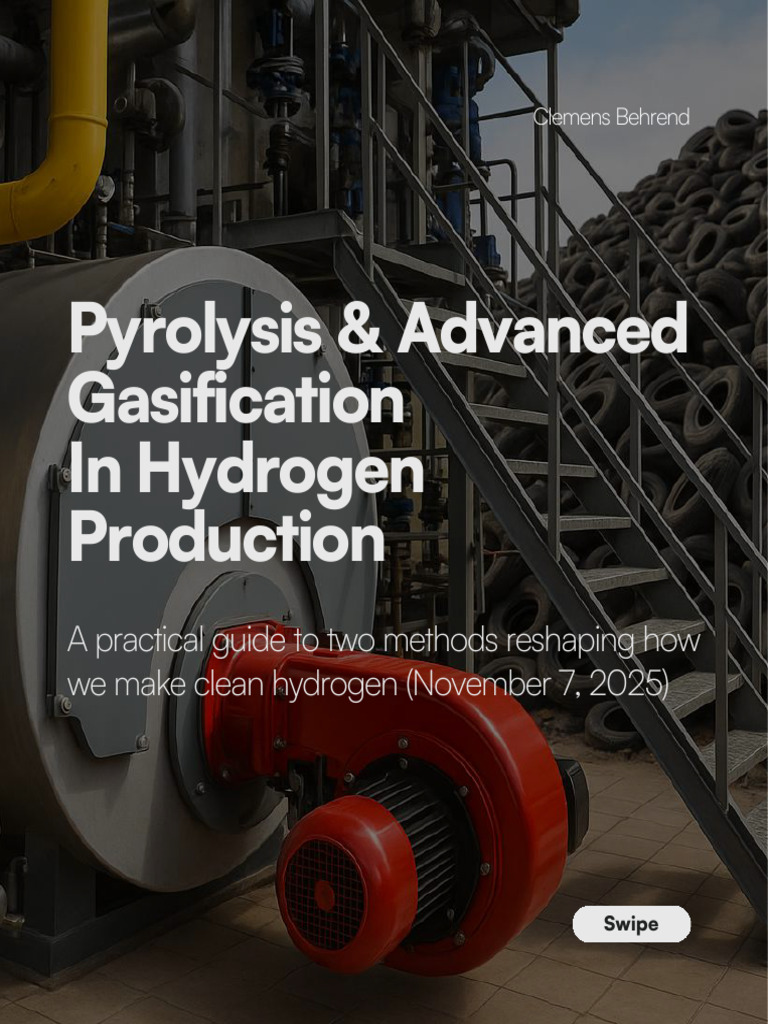 Hydrogen Production via Pyrolysis & Gasification | PDF | Gasification ...