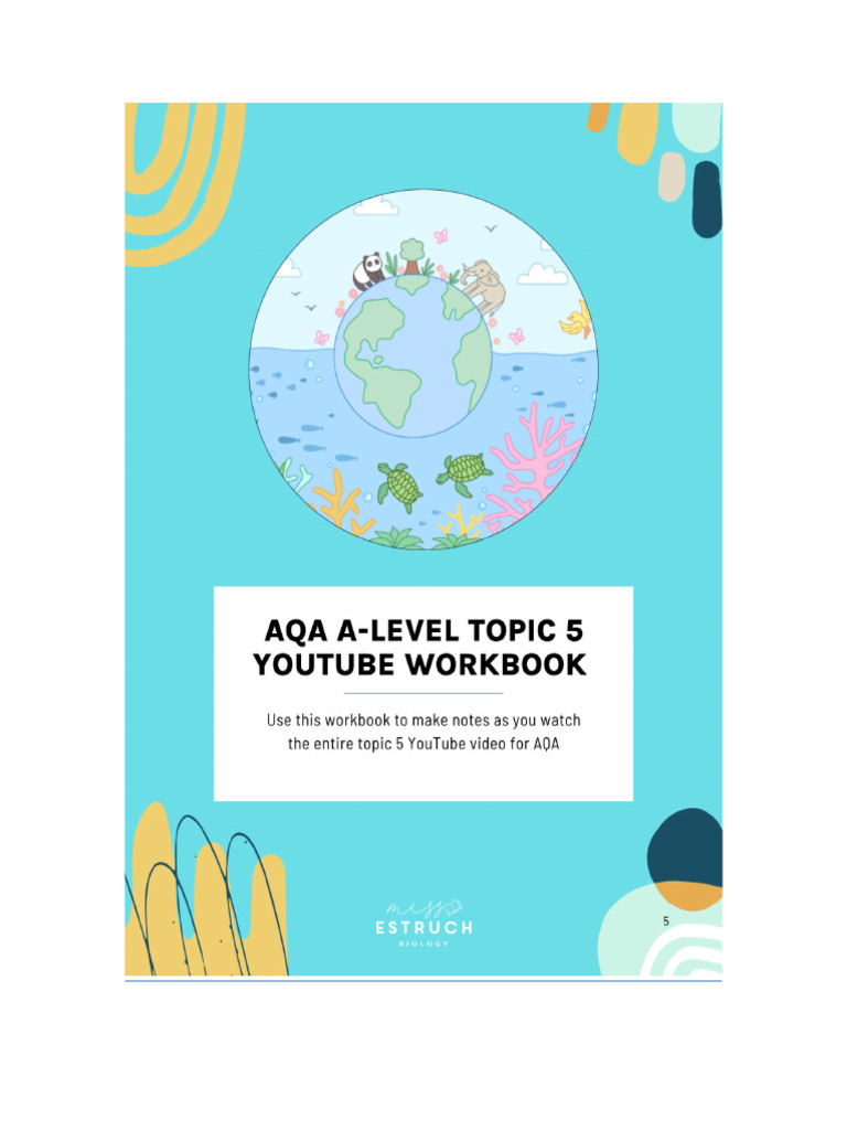 AQA A-level Biology Topic 5 Workbook | PDF | Photosynthesis | Cellular ...