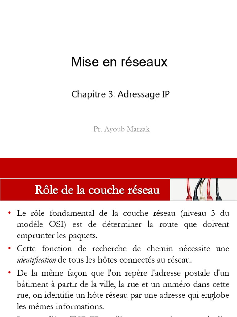 Comprendre l'adressage IP et ses classes | PDF | Adresse IP ...