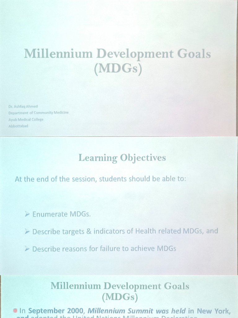 MDGs | PDF