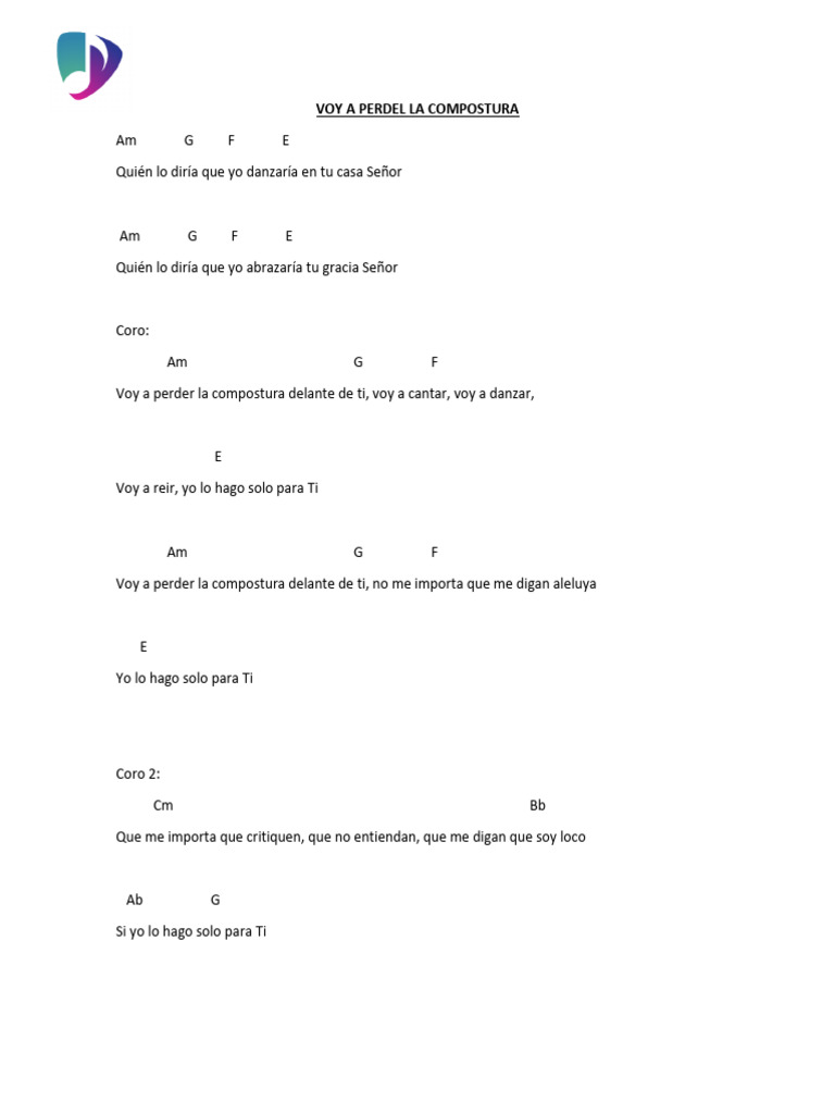 Voy A Perdel La Compostura | PDF