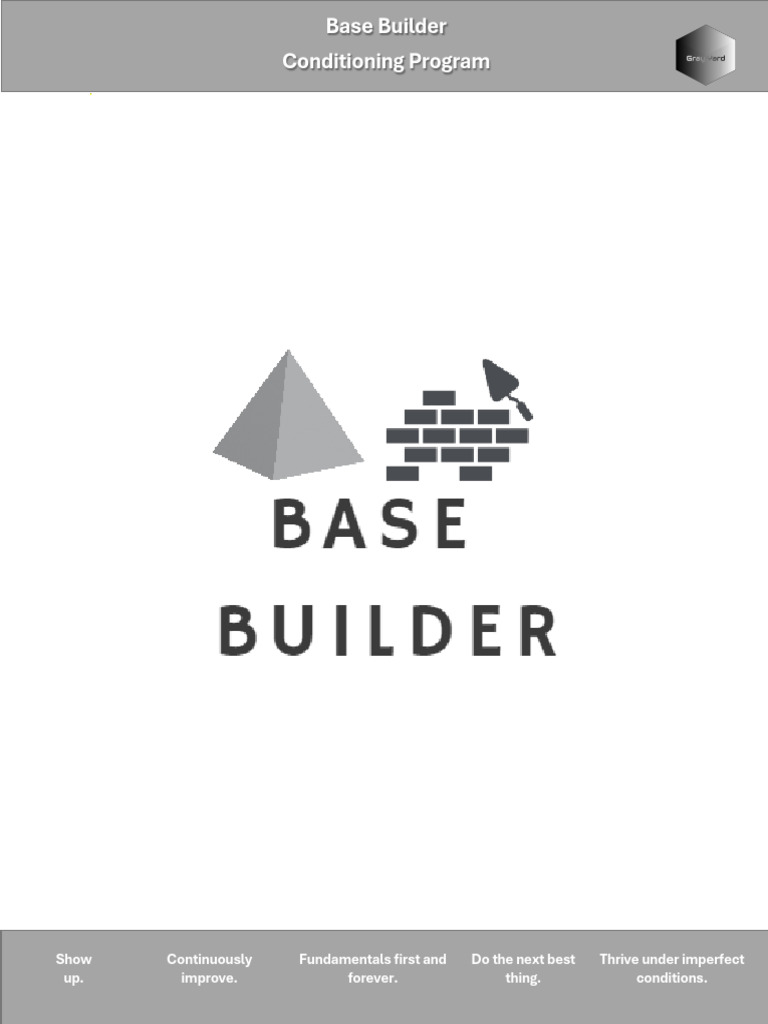 Conditioning Program 1 - Base Builder | PDF | Anatomical Terms Of ...