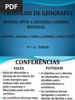 Trabalho de Geografia