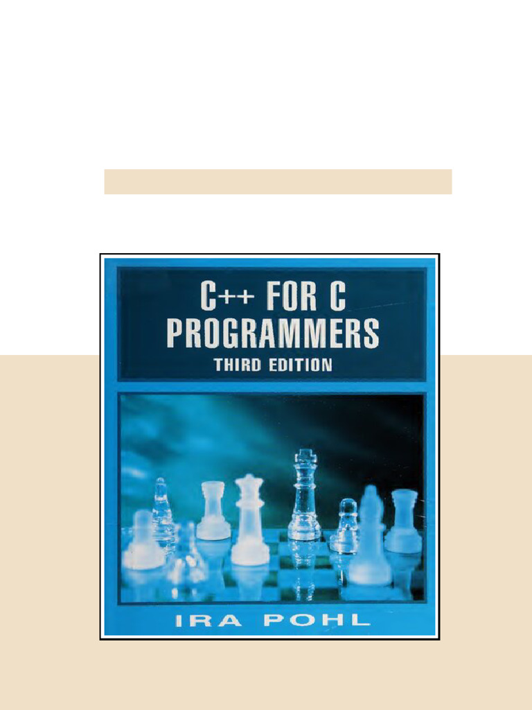 C for C programmers 3rd Edition Pohl - ebook and textbook resources | PDF