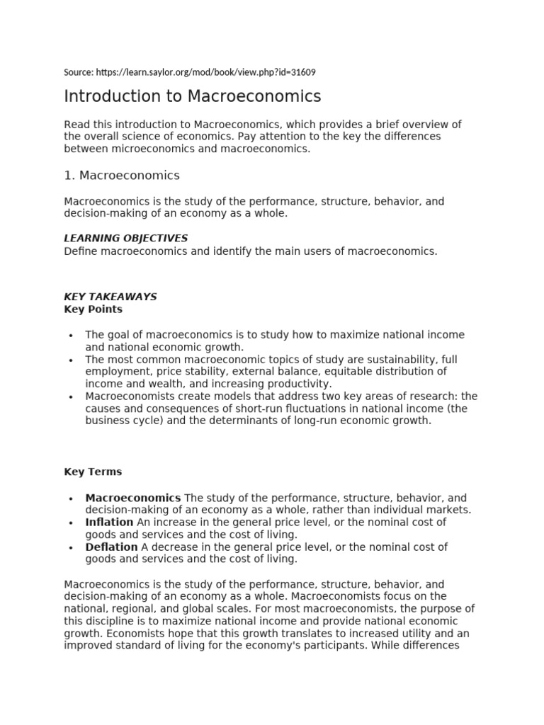TBEC 201-SM01 | PDF | Cost Of Living | Macroeconomics