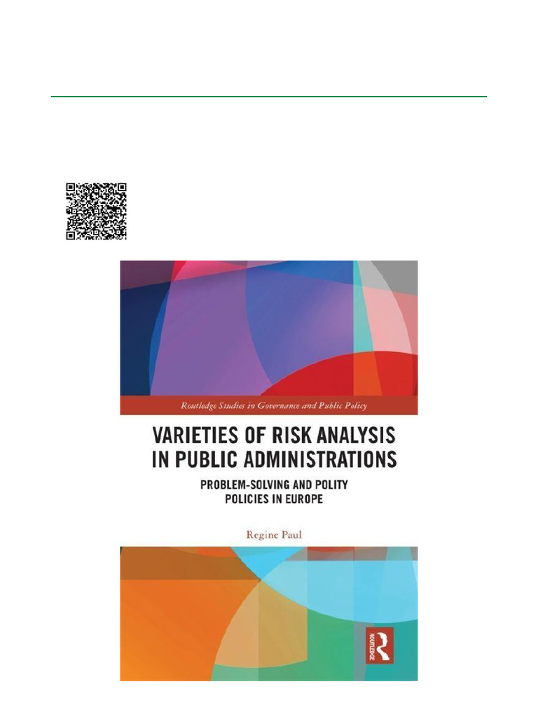 Varieties of Risk Analysis in Public Administrations: Problem-Solving ...