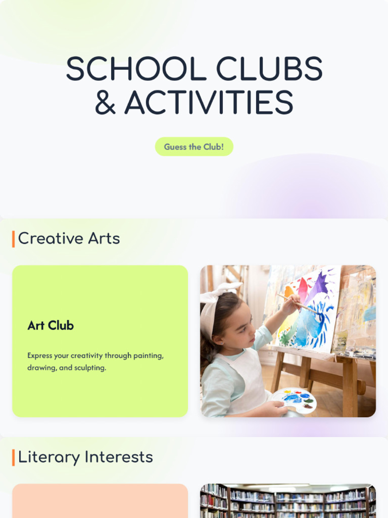School Clubs and Activities | PDF