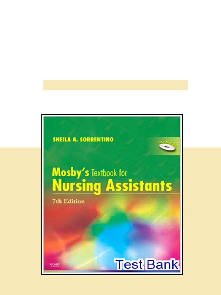Textbook for Nursing Assistants 7th Edition Sorrentino Test Bank - test ...