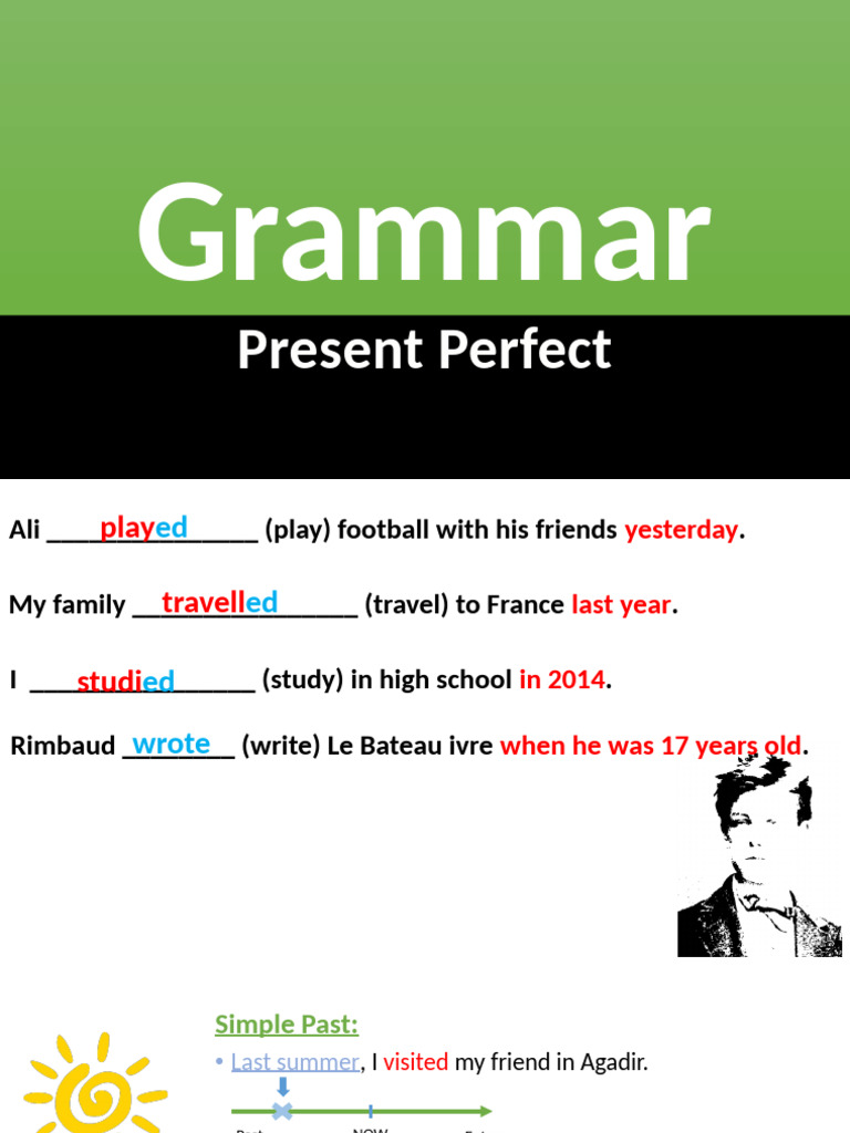 Present Perfect Grammar Guide | PDF | Verb | Linguistic Typology