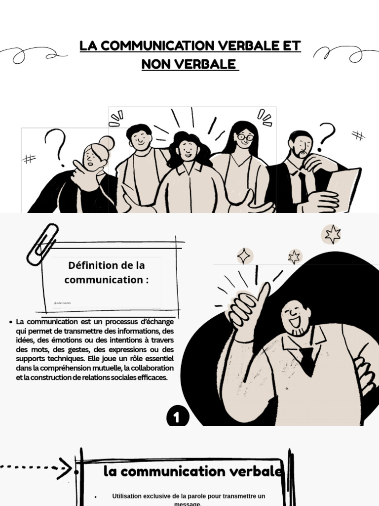 Communication verbale et non verbale | PDF | Communication non verbale ...