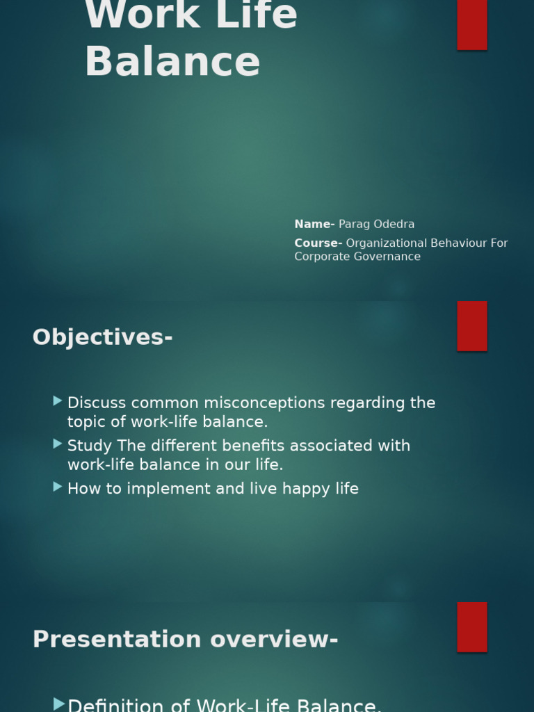 Work Life Balance | PDF