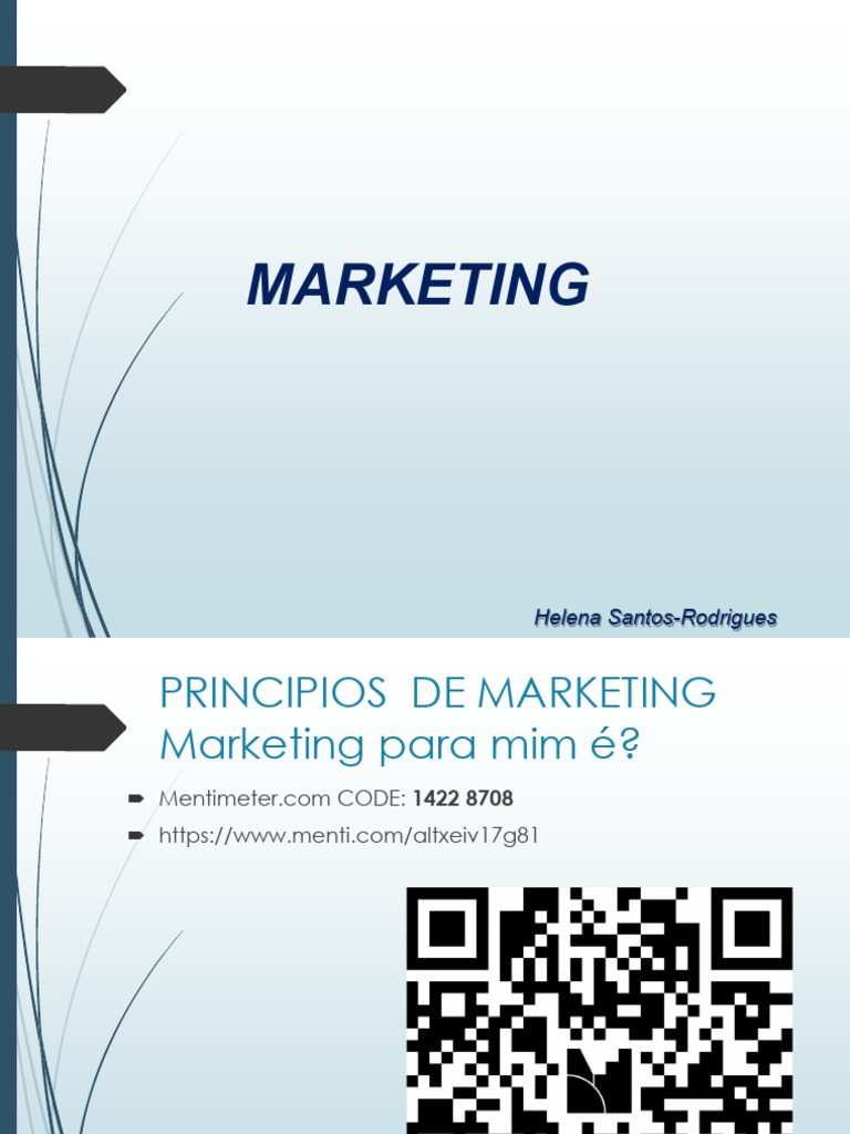 Princípios de Marketing e Análise de Mercado | PDF | Mitigação das ...