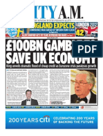 England Expects: 100bngamble To Save Uk Economy