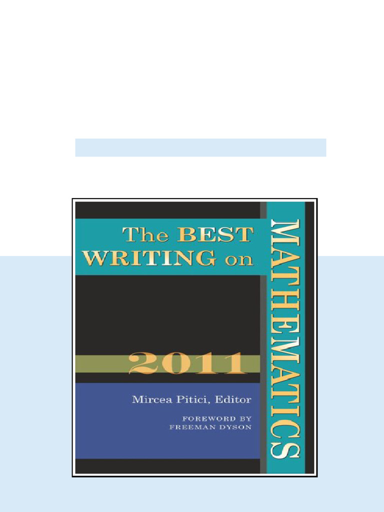 The Best Writing on Mathematics 2011 Mircea Pitici (Editor) - ebook and ...