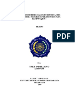 Optimasi Sintesis Analog Kurkumin 1,3-Bis - (4-Hidroksi-3-Metoksi Benzilidin) Urea Pada Rentang PH 3-4