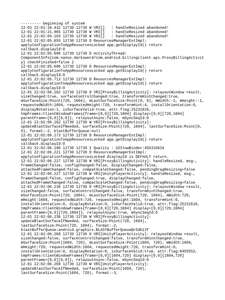 Android Billing Activity Logs | PDF | Computer Engineering | Computer ...