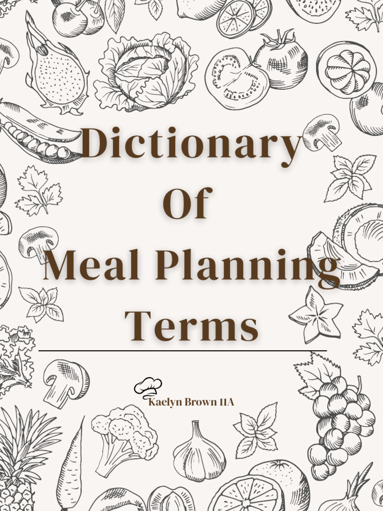 Culinary Terms and Meal Types Explained | PDF | Meal | Lunch