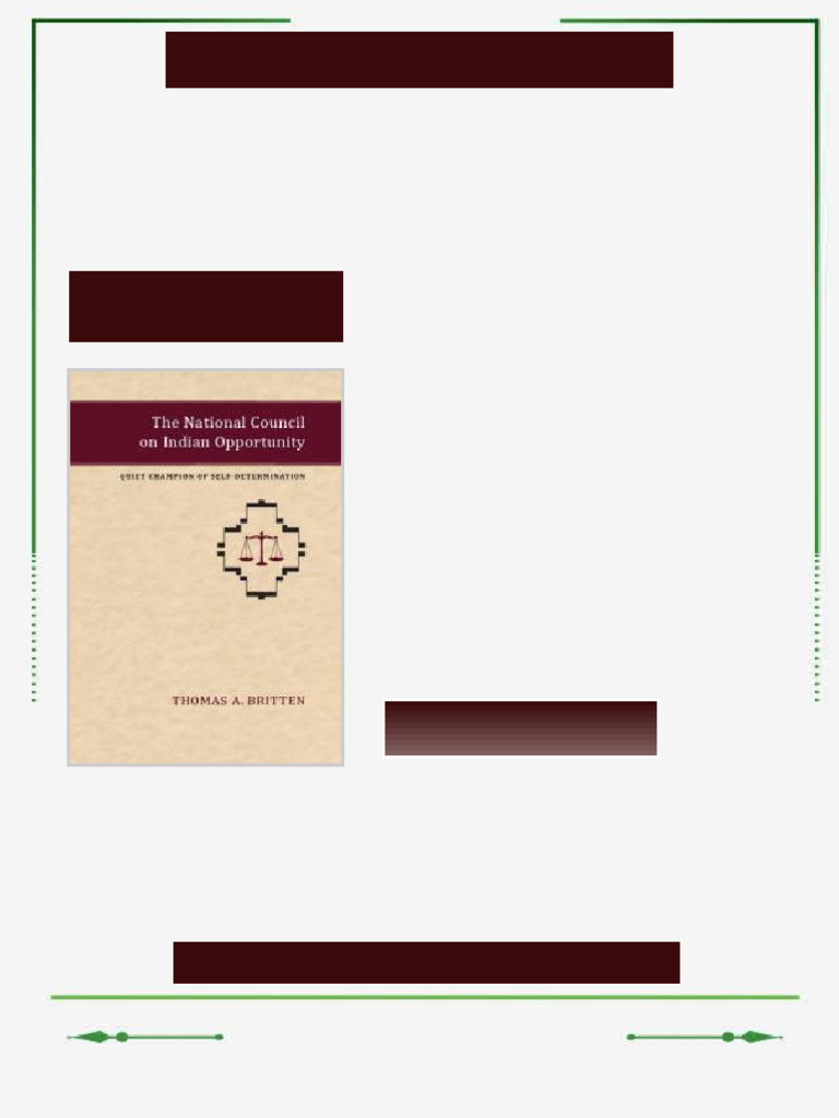 The National Council on Indian Opportunity Quiet Champion of Self ...