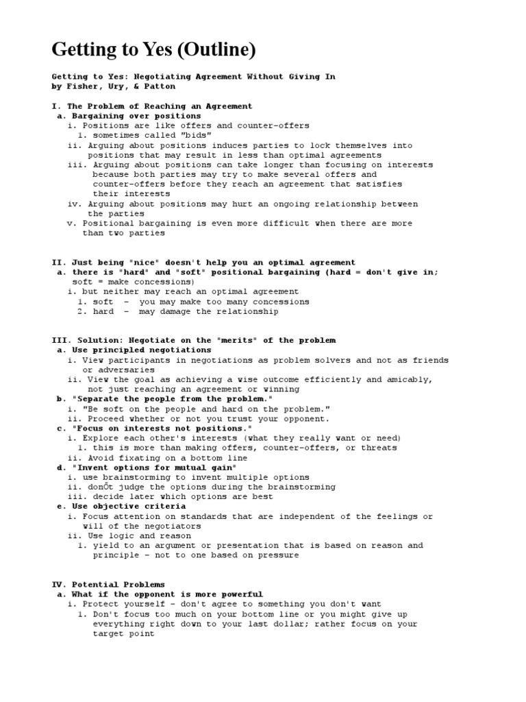 Principled Negotiation Strategies | PDF