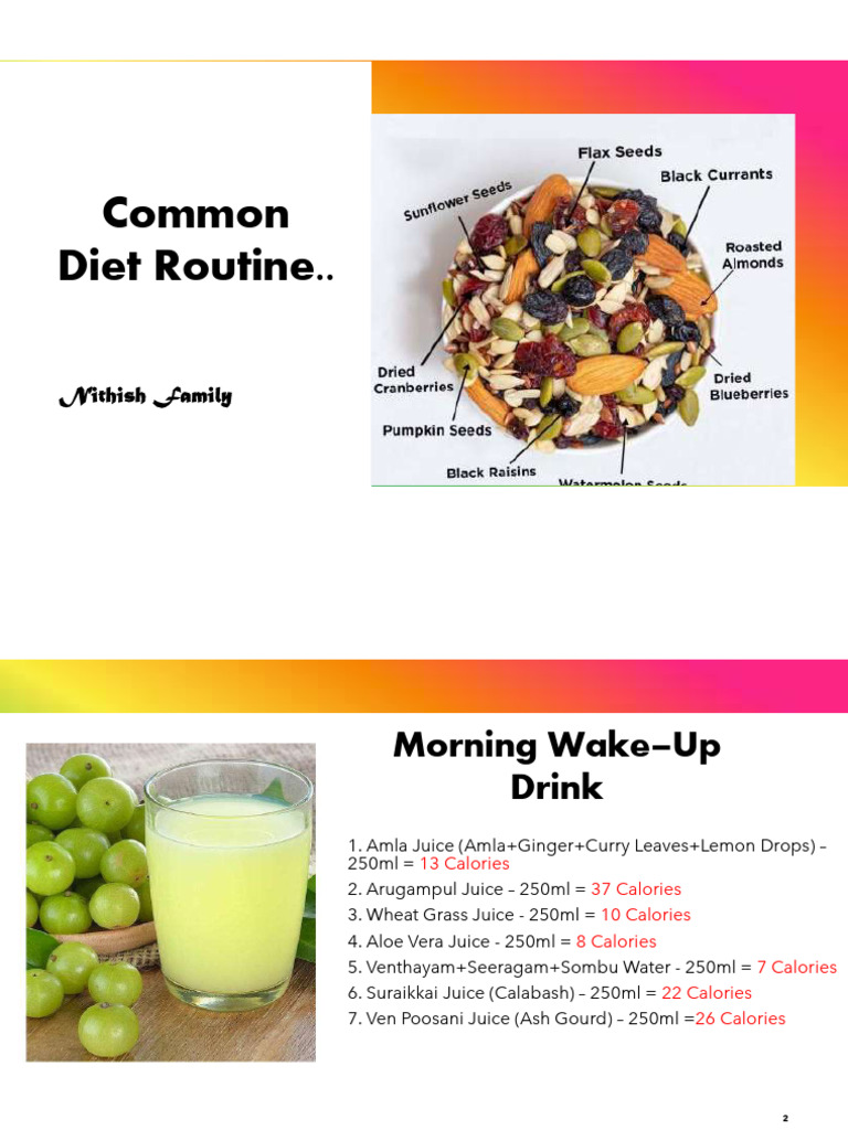 Common Diet Routine | PDF