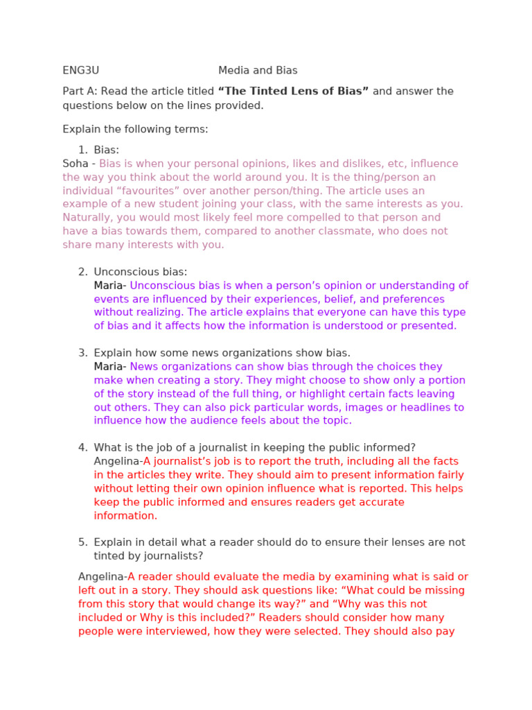 Understanding Media Bias and Its Impact | PDF | Bias | News