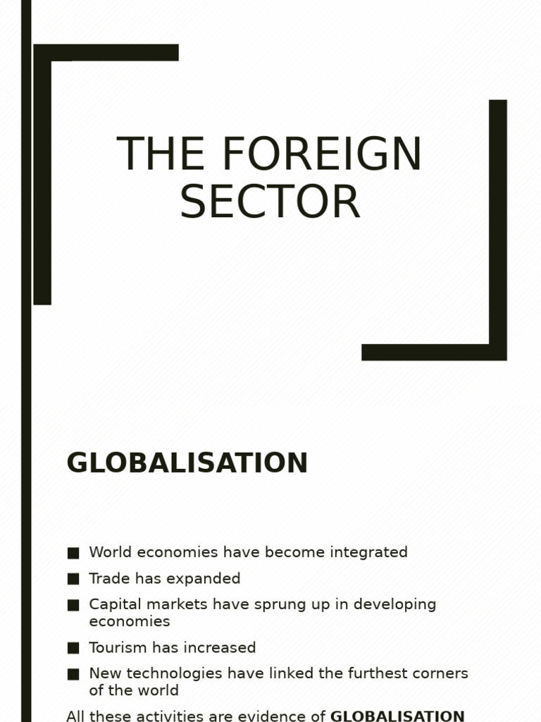 The Foreign Sector 2025 (1) | PDF | Foreign Exchange Market | Currency