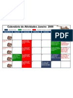 Calendário Janeiro 2009