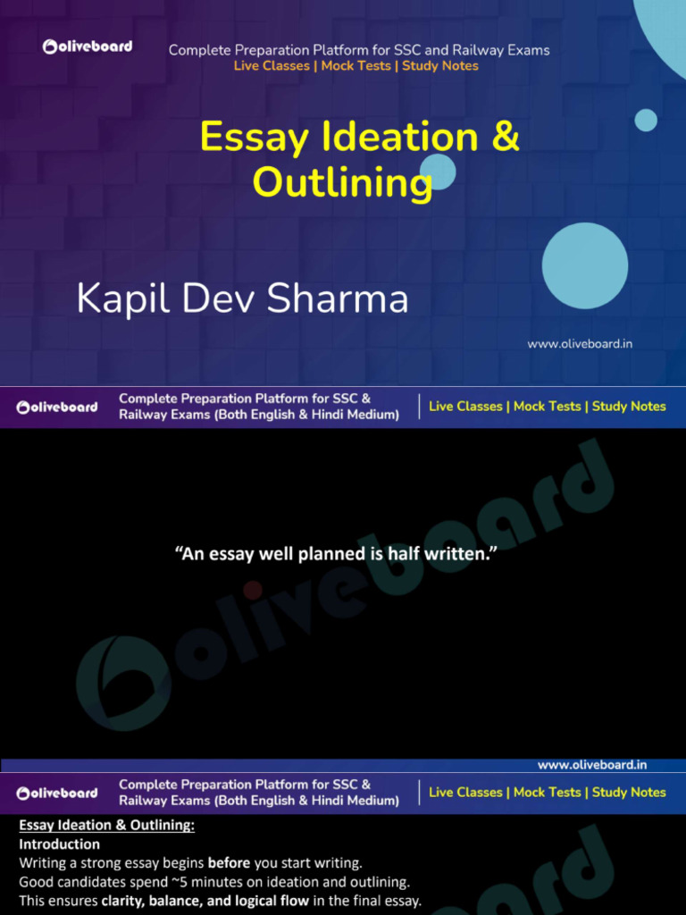 Essay Ideation Outlining 1757513246 | PDF