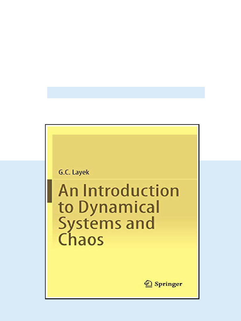 (Ebook) An Introduction to Dynamical Systems and Chaos by Layek, G.C ...