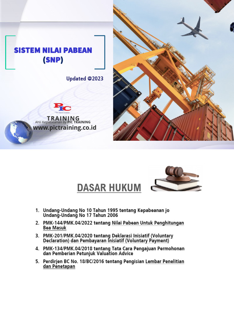 Sistem Nilai Pabean dan Metode Penetapan | PDF